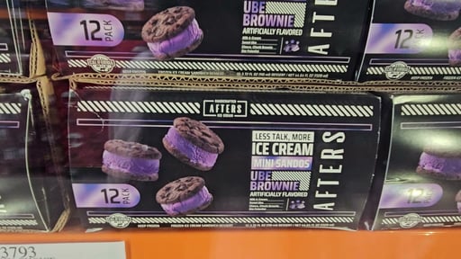 Afters Ice Cream Ube Brownie Mini Sando 12ct