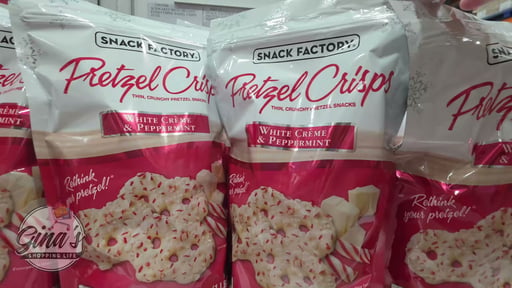 Snack Factory White Chocolate Peppermint Pretzel Crisps 20 oz