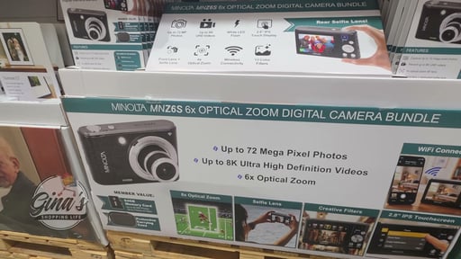 Minolta MNZ6S 72MP Digital Camera with 64GB Card and Case