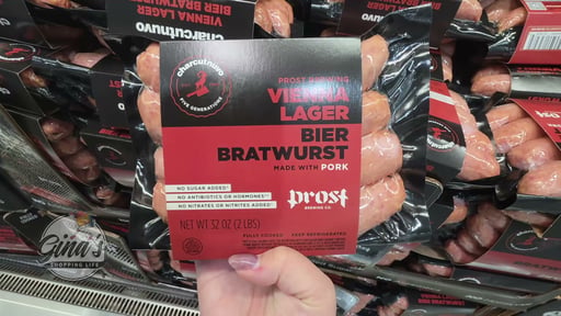 Charcutnuvo Prost Vienna Lager Bier Bratwurst, 8 Links, 32 oz