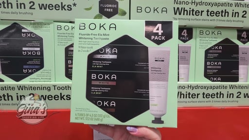 BOKA Ela Mint Whitening Toothpaste, 4-Pack, 4.3 oz Tubes
