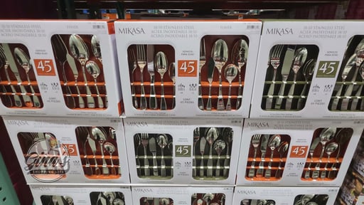 Mikasa Satin Loft 45-Piece Flatware Set, Service for 8