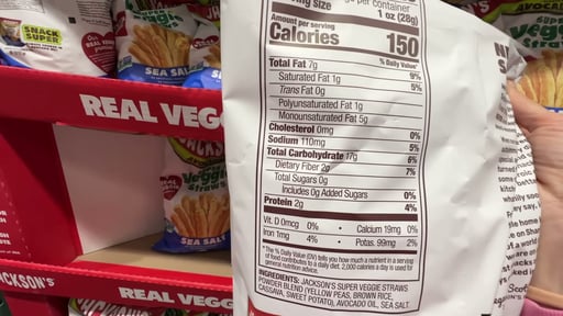 Jackson's Super Veggie Straws 16 oz