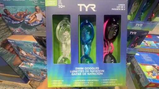 TYR Swim Goggles 3-Pack Adult or Youth