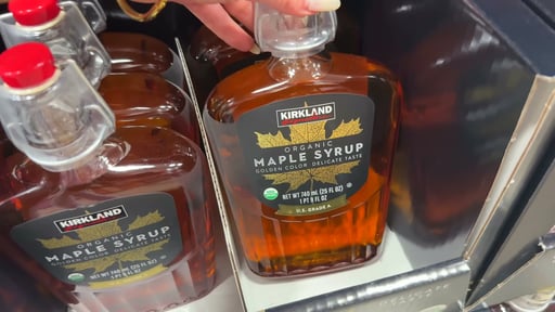 Kirkland Signature Organic Golden Maple Syrup 25 Ounce Bottle