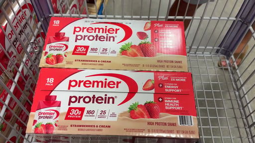 Premier Protein Shake Strawberries & Cream 11 fl oz, 18 Pack