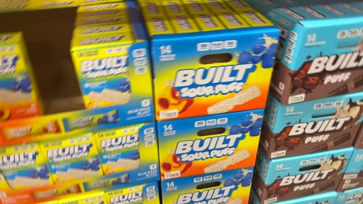 BUILT Sour Puff Variety Pack, 14 Count / 1.45 oz
