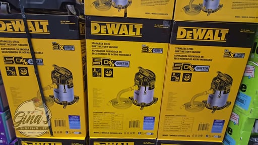 DEWALT 8 Gallon Stainless Steel Stealth Wet/Dry Vacuum