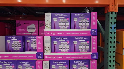 Flamingo by Harry's Moist+ Razor Set - 1 Handle, 11 Cartridges