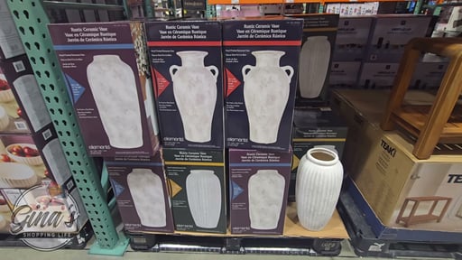 Elements Rustic Ceramic Vase, 3 Assorted Styles