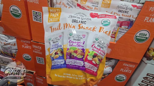 Nature's Garden Organic Trail Mix Snack Packs, Variety Pack, 1.2 oz, 24-count