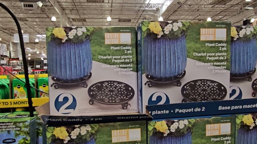 Steel Planter Caddy Set of Two