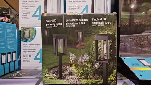 GTX Solar LED Pathway Lights 4-Pack