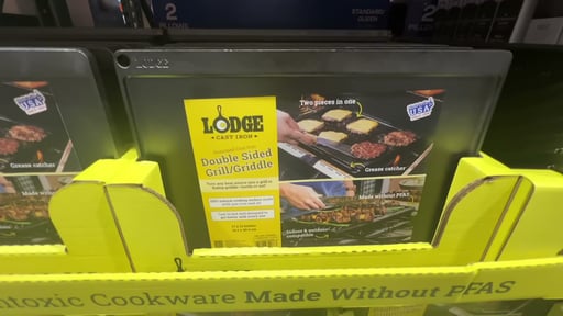 Lodge Seasoned Cast Iron Reversible Grill/Griddle