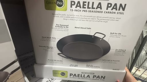 GreenPan Carbon Steel 15" Paella Pan