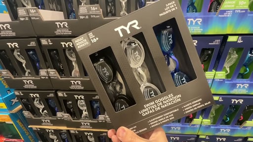 TYR Swim Goggles 3-Pack Adult or Youth
