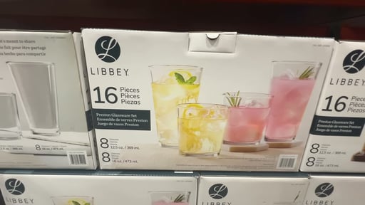 Libbey Preston Flare 16-Piece Tumbler and Rocks Glass Set