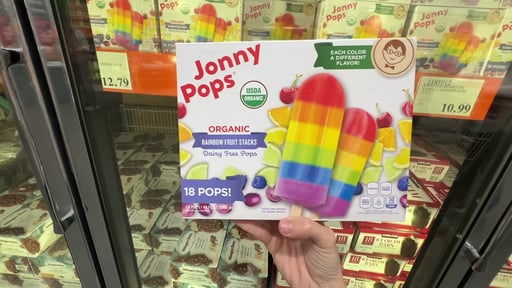 JonnyPops Organic Rainbow Fruit Stack 18 CT 44 Ounces