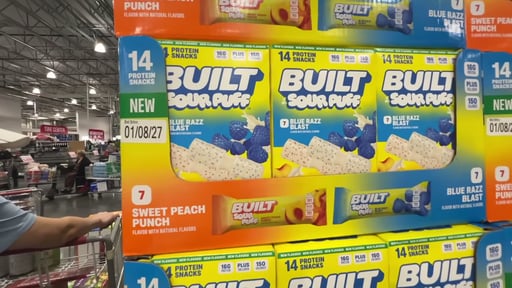 BUILT Sour Puff Variety Pack, 14 Count / 1.45 oz
