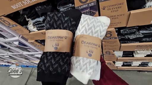 BearPaw Women's Boot Sock 6-Pair