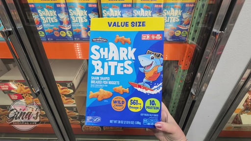 Van de Kamp's Shark Bites Shark Shaped Breaded Fish Nuggets, 38 oz