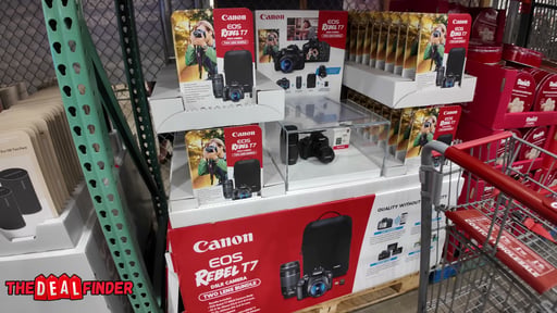 Canon T7 2-Lens Kit DSLR Bundle with SD Card and Backpack