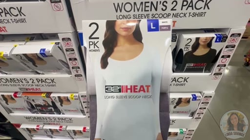 32 Degrees Women's Heat Tee 2-Pack