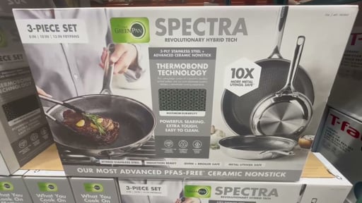 GreenPan Spectra Ceramic 3-Piece Hybrid Skillet Set