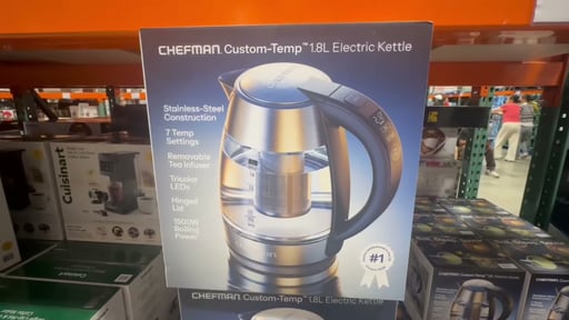 Chefman Custom Temp Digital Electric Kettle 1.8L