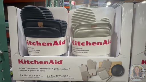 KitchenAid 4-Piece Oven Mitt Set - 2 Mitts & 2 Pot Holders