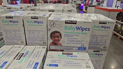Kirkland Signature Fragrance Free Baby Wipes, 900ct