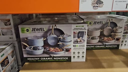 GreenPan Jewel Ceramic Non-Stick 11-Piece Cookware Set