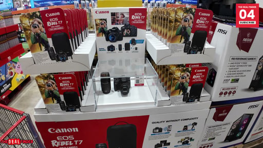 Canon T7 2-Lens Kit DSLR Bundle with SD Card and Backpack