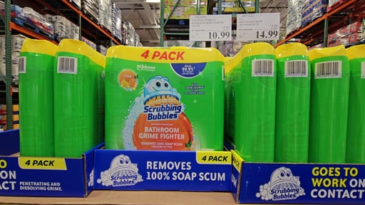 Scrubbing Bubbles Bathroom Grime Fighter, 4 Pack, 25 Ounces Each