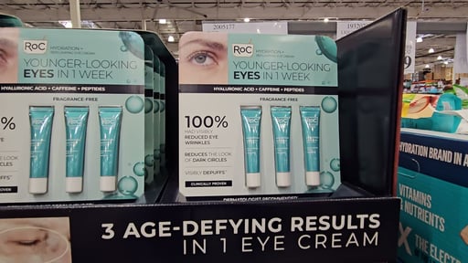 RoC Hydration+ Replumping Eye Cream, 3-Pack, 0.6 fl oz