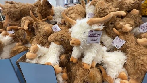 Highland Cow Jumbo Dog Toy 14.5"