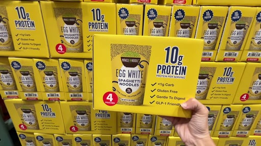 Miracle Noodle Egg White Spaghetti Noodles, 4 x 3.5 oz