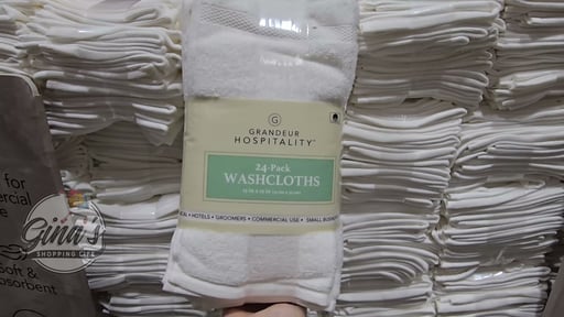 Grandeur Hospitality Washcloth 24 PK 13" x 13"