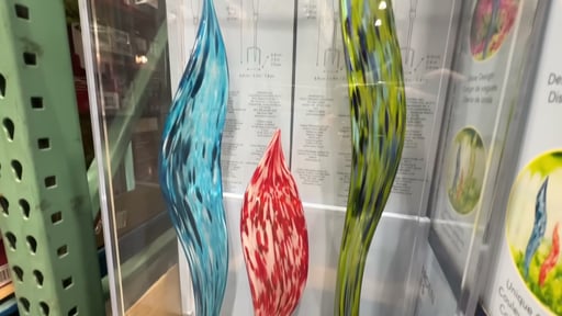 Glass Garden Stakes 3-Pack
