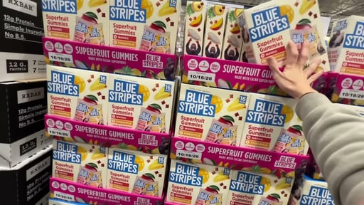 Blue Stripes Superfruit Gummies