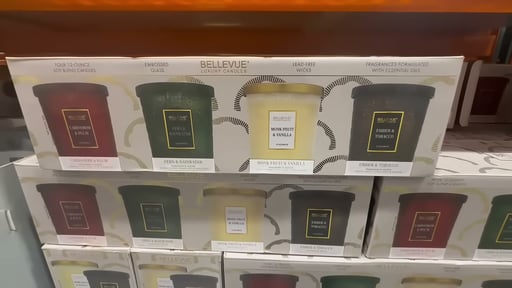 Bellevue Luxury Fall Candles 12 oz, 4-Pack