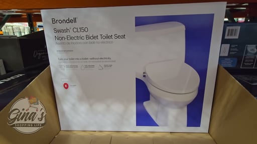 Brondell Swash CL1500-EW Elongated Bidet Toilet Seat