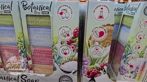Australian Botanical Goat Milk Bar Soap 8-Pack