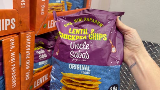 Uncle Saba's Lentil & Chickpea Chips