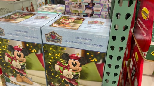 Disney Holiday Statue Mickey or Minnie by Jim Shore