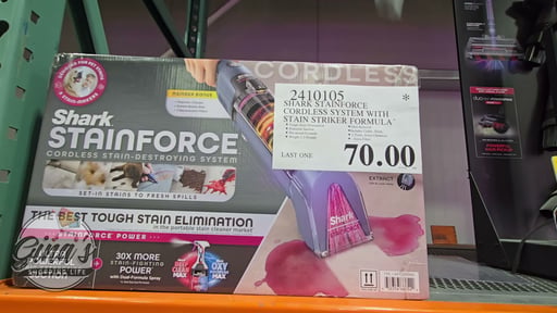 Shark StainForce Cordless System with Stain Striker Formula
