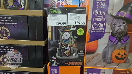 Disney Nightmare Before Christmas 22" Animated Clock Tower with LED and Music