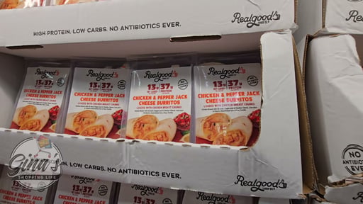 Real Good Foods Chicken & Pepper Jack Cheese Burritos 4 CT