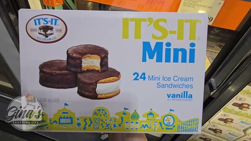 It's-It Mini Ice Cream Sandwiches, 24 Count, 66 Ounces
