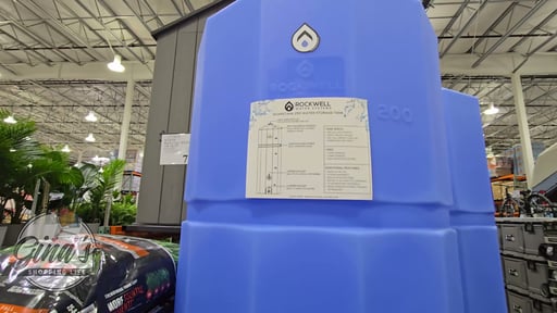 Rockwell Water Systems Plastic Storage Tank 250 Gallon